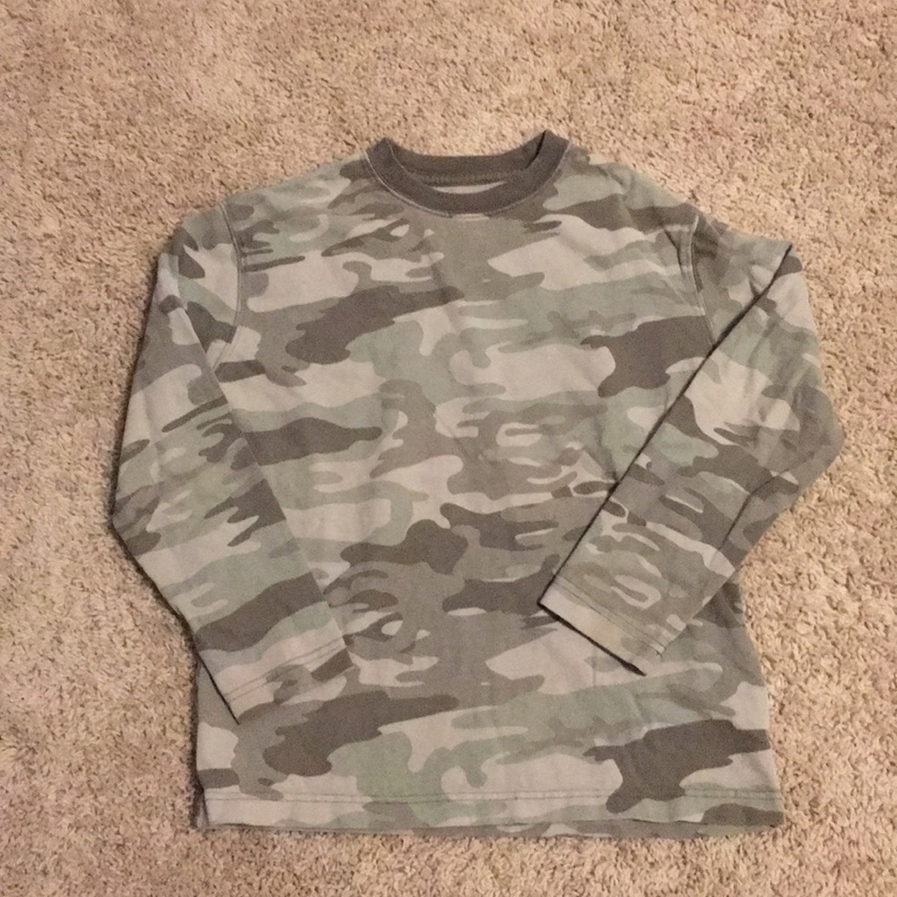 Boys camo long sleeve T